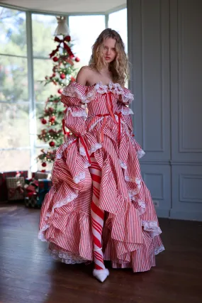 The Candy Stripe Waltz Gown