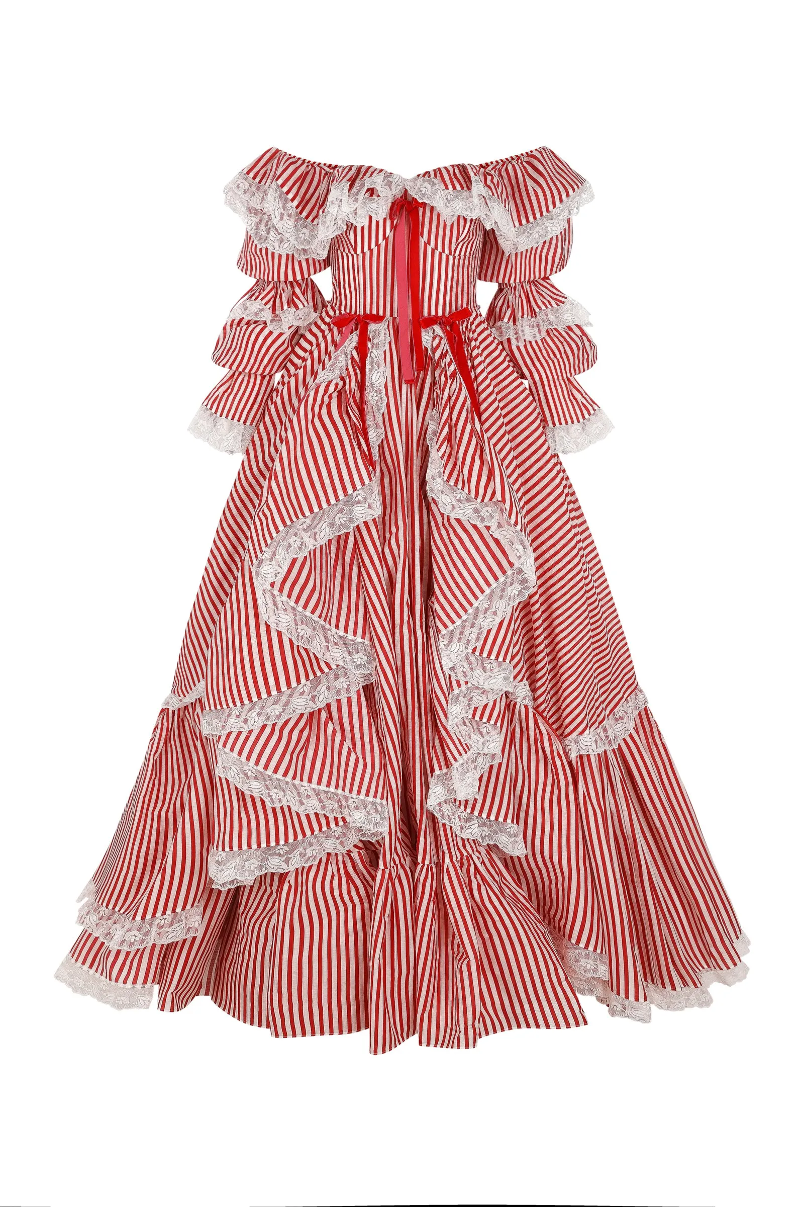 The Candy Stripe Waltz Gown