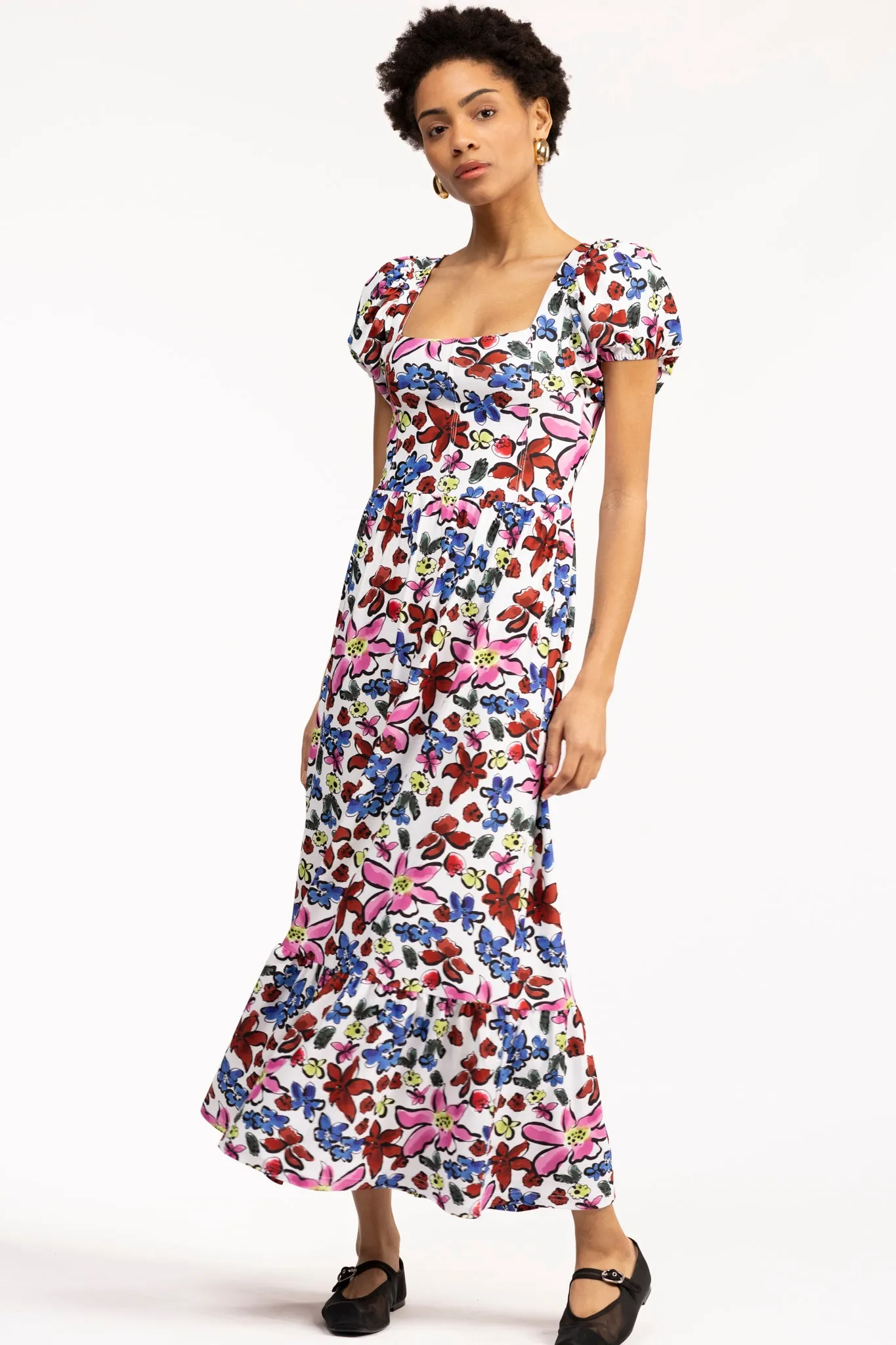 The Cornelia Dress - Abstract Garden