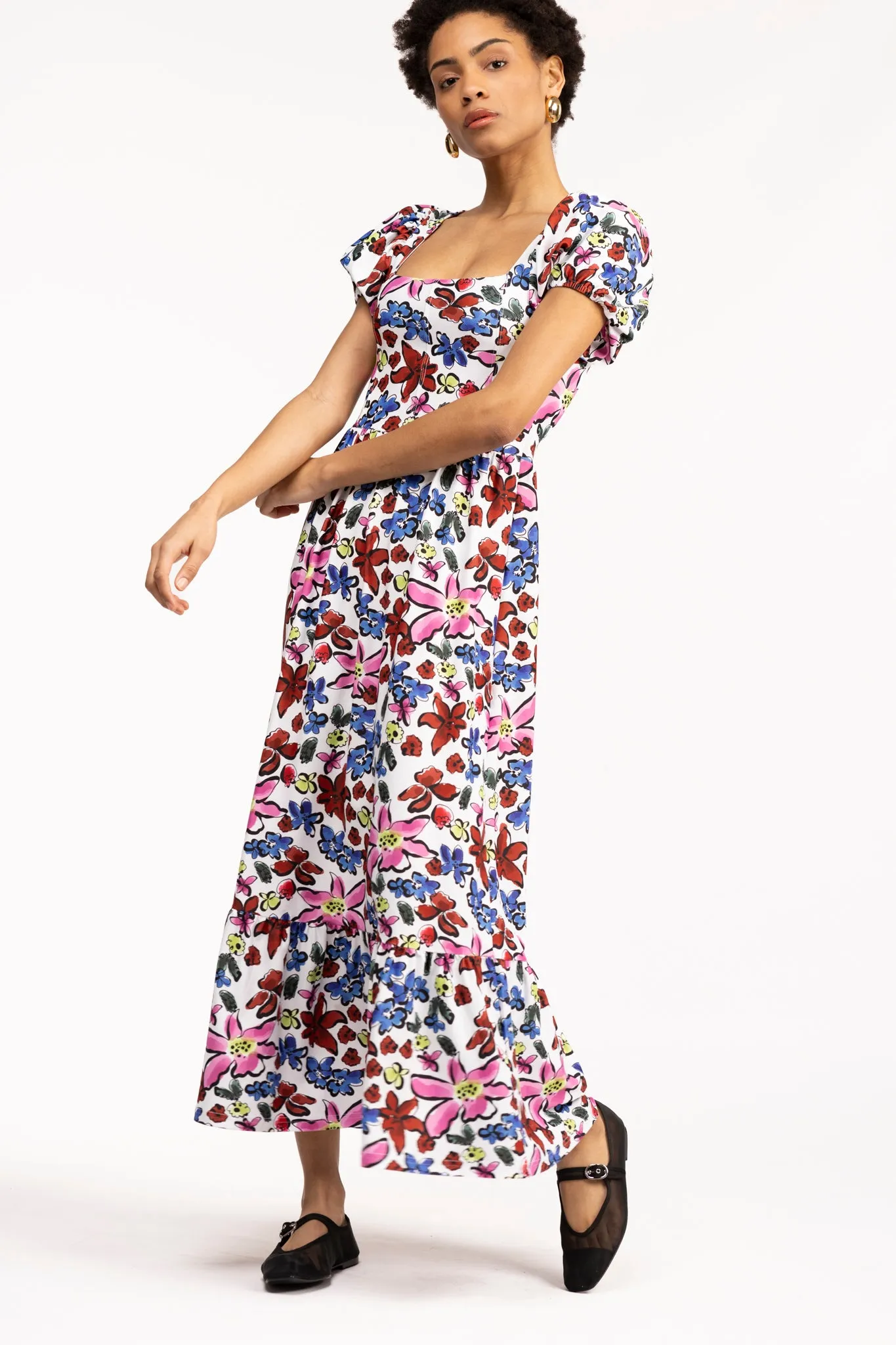 The Cornelia Dress - Abstract Garden