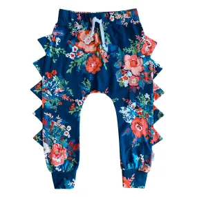 The MiniClassy Spill The Tea Dino Pant - Floral