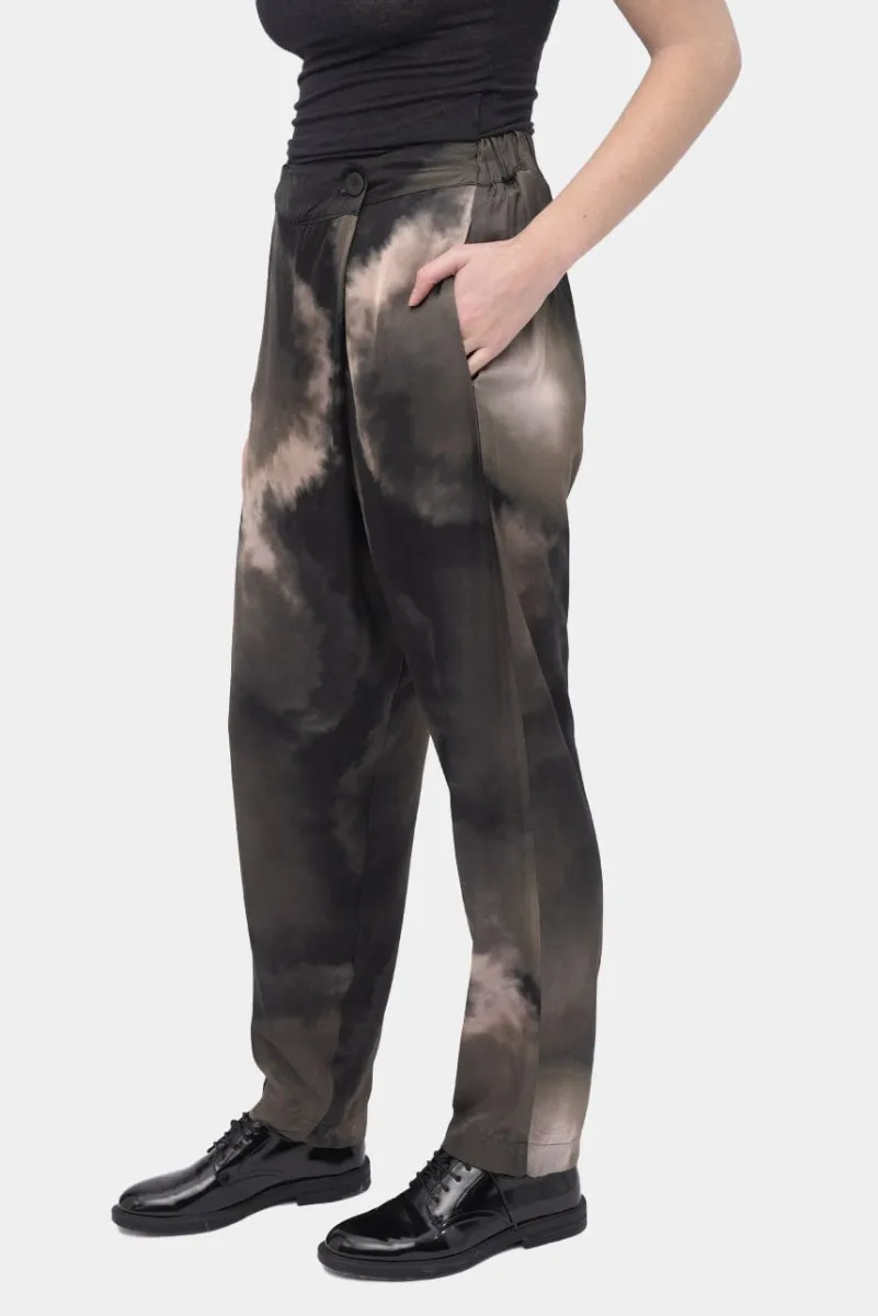 Tie-Dye Elastic Waist Pant