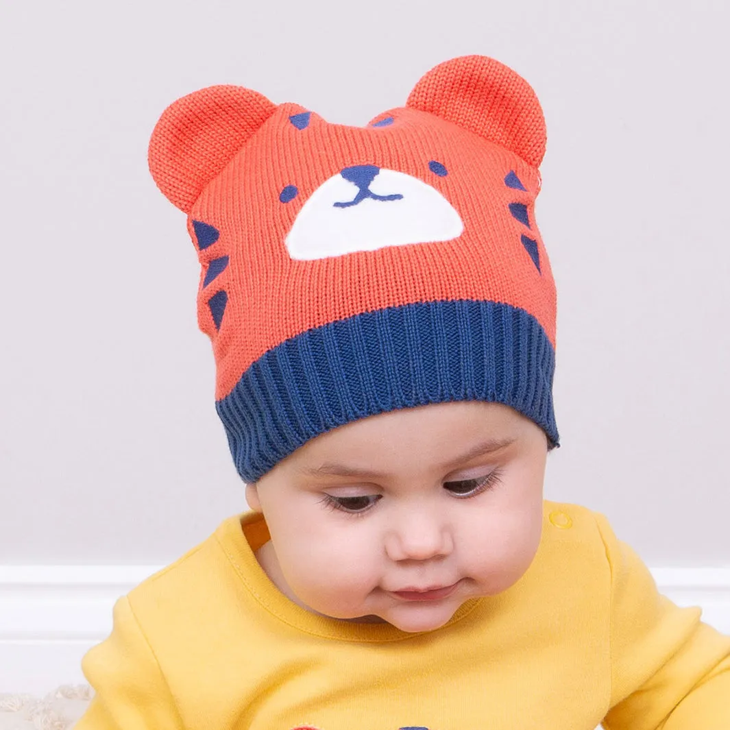 Tiger knit hat