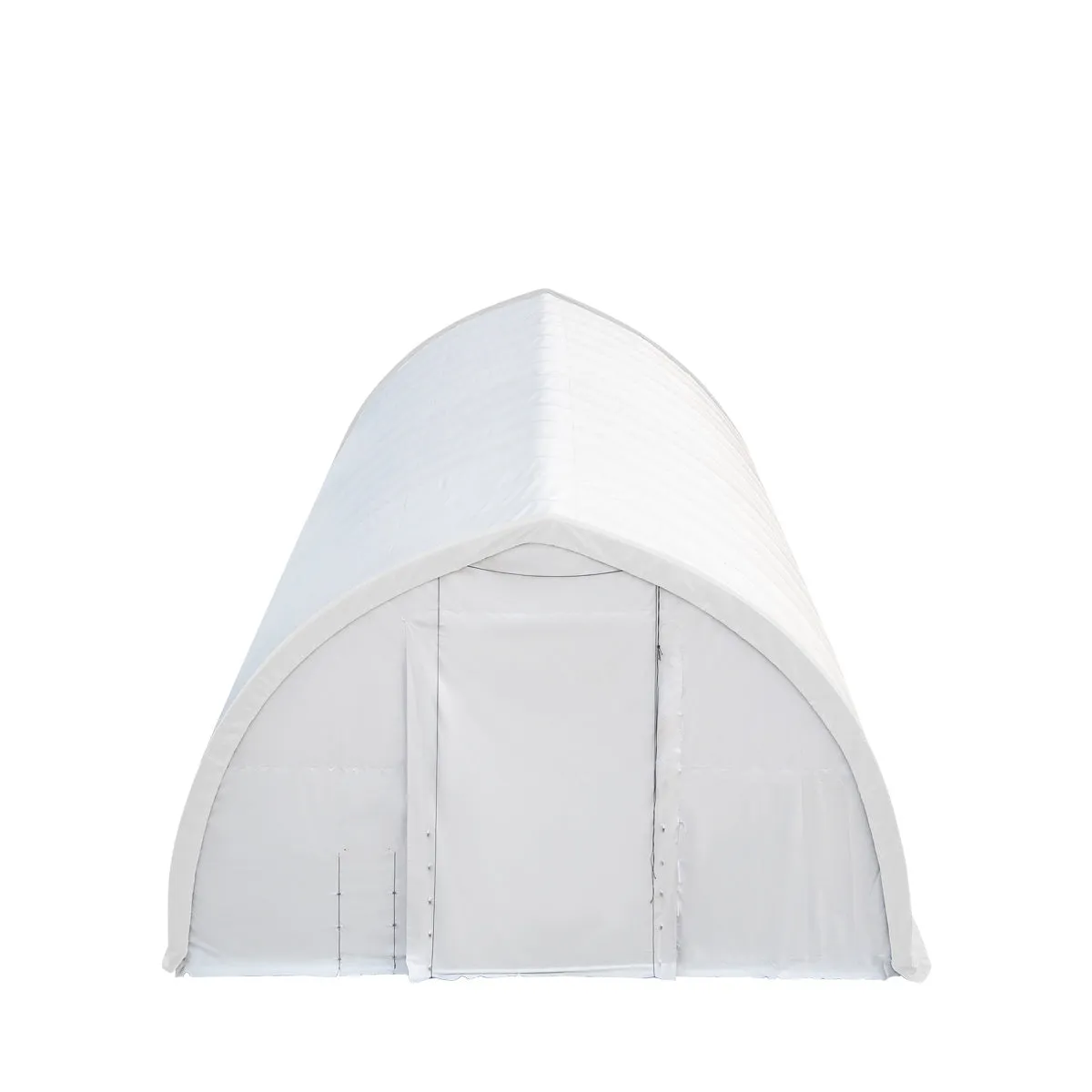 TMG-ST4061V 40' x 60' Peak Ceiling Storage Shelter, Single Truss, 17oz Commercial Grade PVC Cover, 13' W x 16' H Wide Open Door on Two End Walls