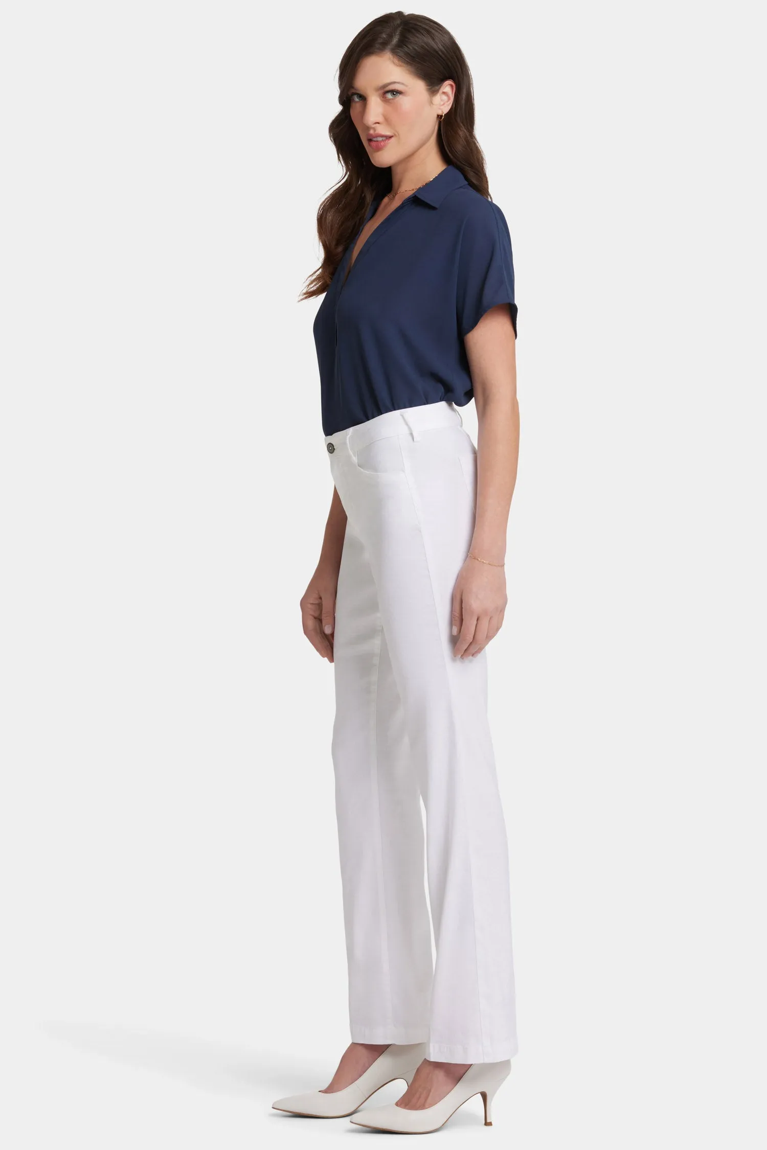 Trouser Pants In Petite - White