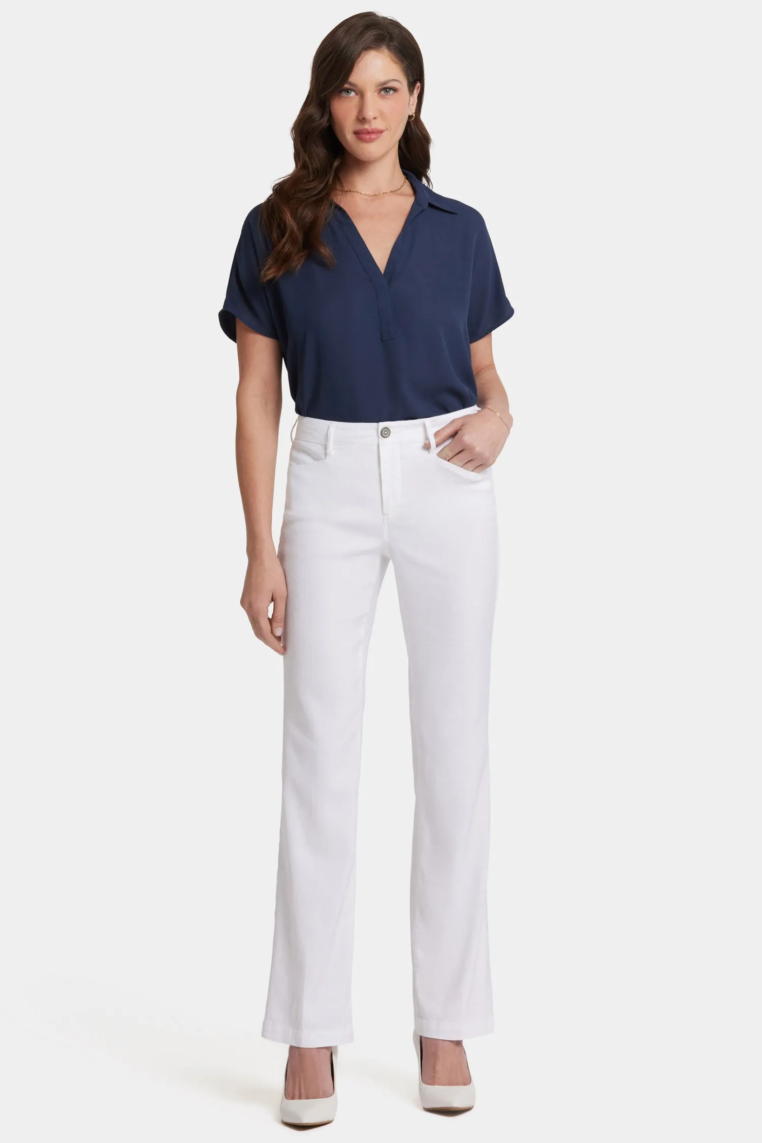 Trouser Pants In Petite - White