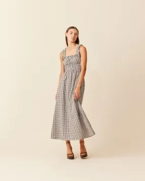 TRULLI DRESS JAVA BUTTER GINGHAM