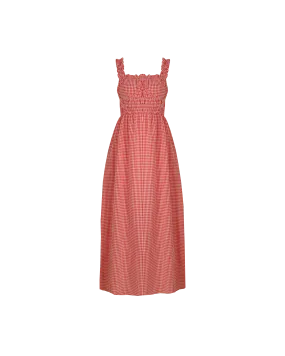 TRULLI DRESS RED GINGHAM