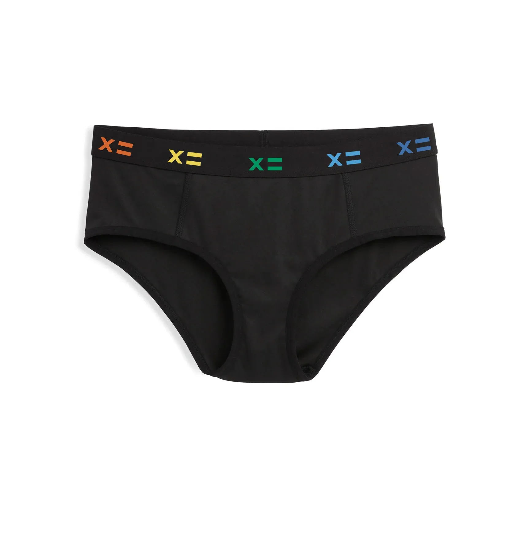 Tucking Cheeky Hipster - Black X= Rainbow