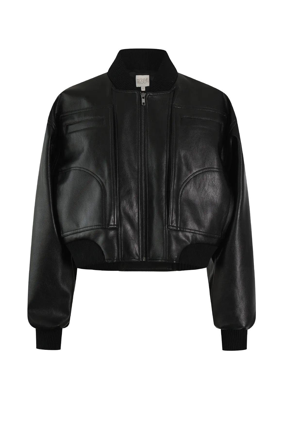 Vegan Leather Bomber Jacket