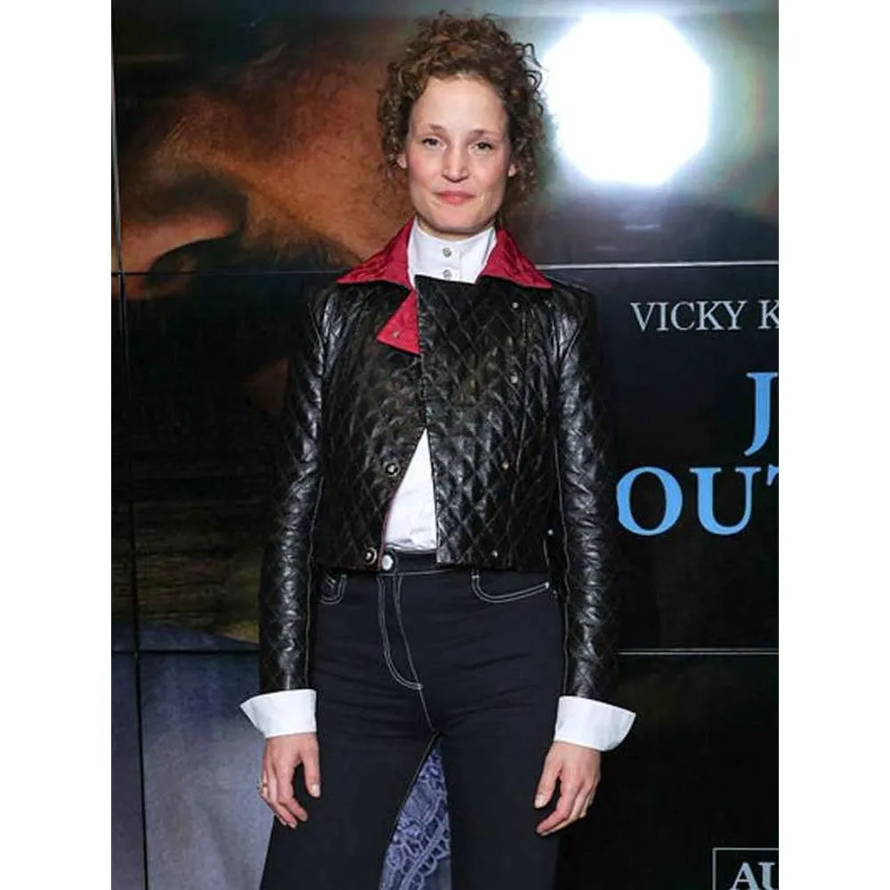 Vivienne Le Coudy Quilted Black Leather Jacket