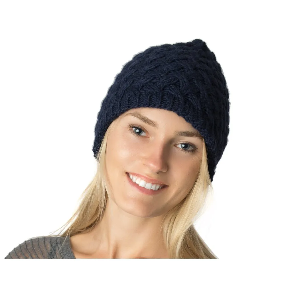 Winter Basket Weave Beanie