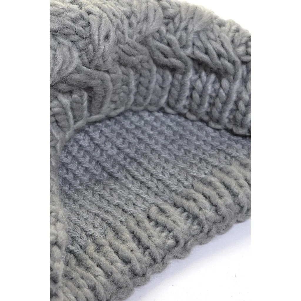 Winter Basket Weave Beanie