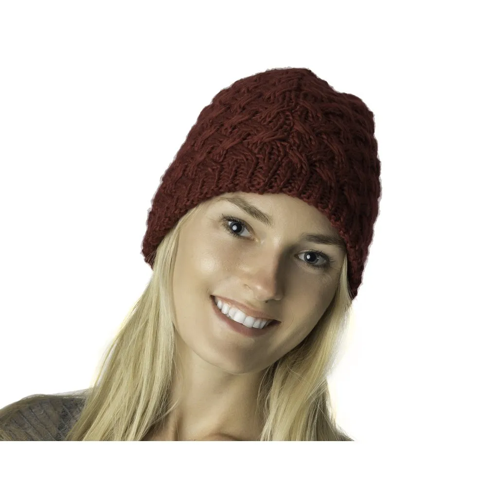 Winter Basket Weave Beanie