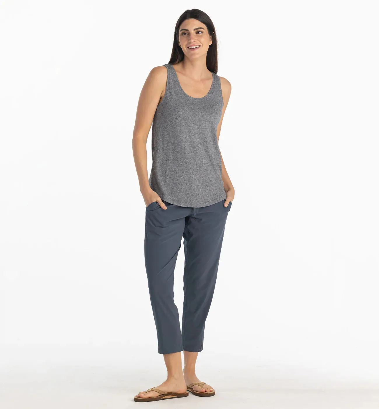 Women's Bamboo Heritage Tank - Heather Flint