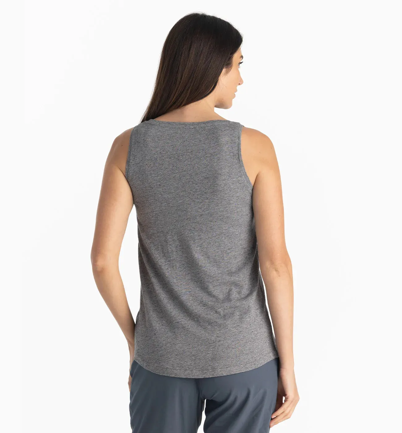 Women's Bamboo Heritage Tank - Heather Flint