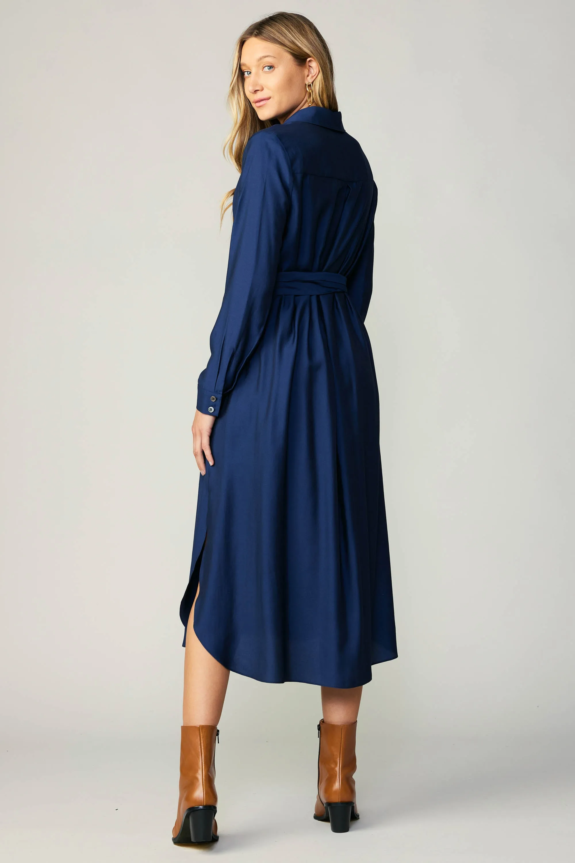 Wrap Tie Shirt Dress