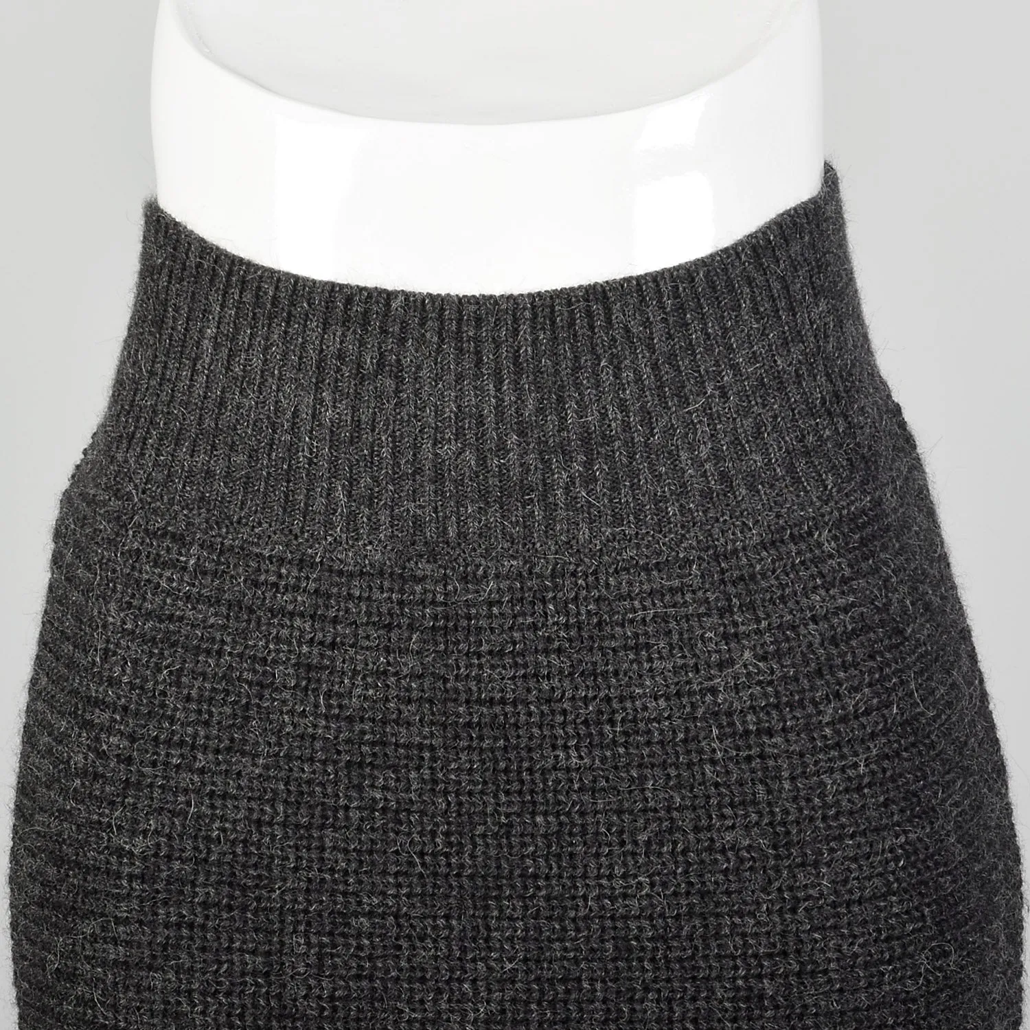 XS Chloé Gray Knit Mini Skirt