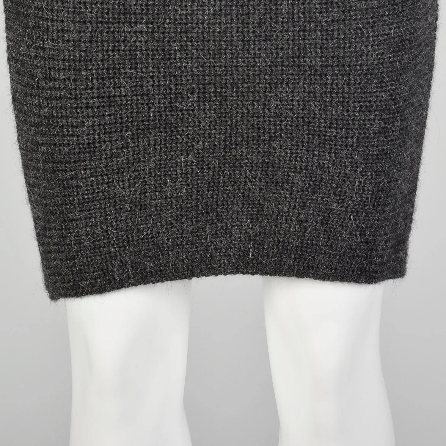 XS Chloé Gray Knit Mini Skirt