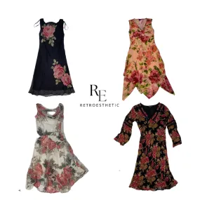 Y2K Printed Flowery Dresses (SR-153)