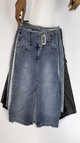 Y2K Unique Denim Midi Skirts (RE-133)