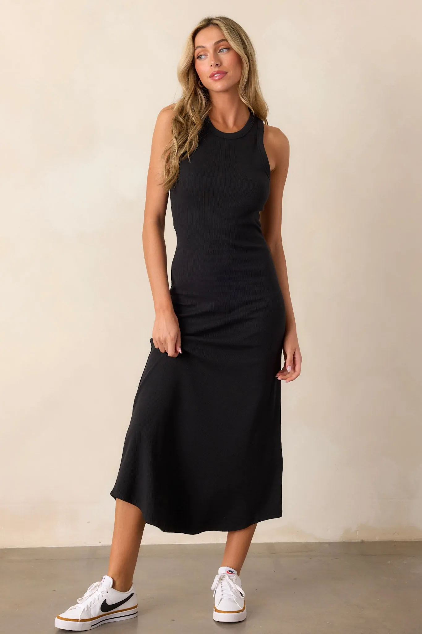 Z Supply Goodwin Black Midi Dress