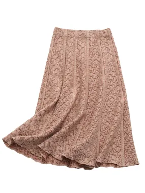 'Zaveen' High Waisted Pattern Midi Skirt (3 Colors)